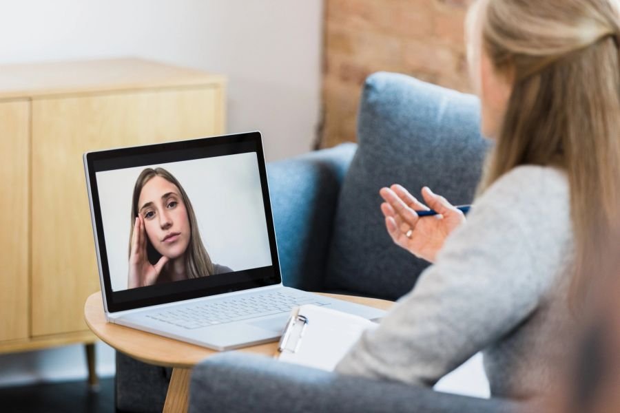 Telehealth therapy session